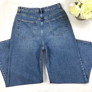 Revolve Lovers Friends Mckensie Med Wash 70’s High Rise Wide Leg Jeans Size 30